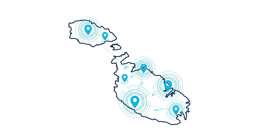 Map of Malta and Gozo coverage